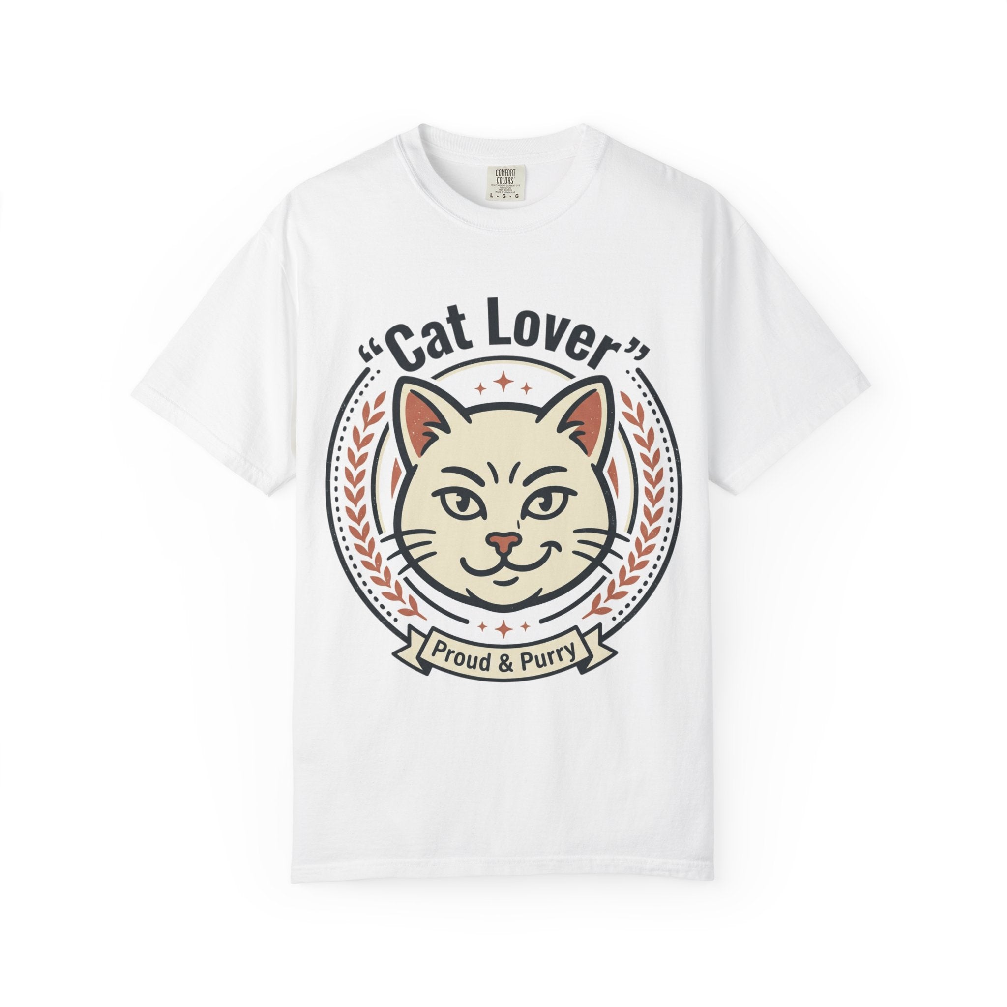Cat Lover T-Shirt — "Proud & Purry" Retro Cat Graphic Tee