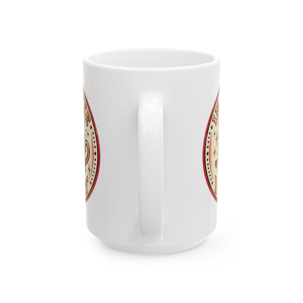 Coffee Mug - "In Coffee We Trust" Retro Ceramic Mug (11oz, 15oz)