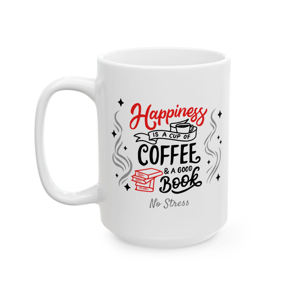 Ceramic Mug — "Happiness Cute Confetti Coffee Mug (11oz/15oz)