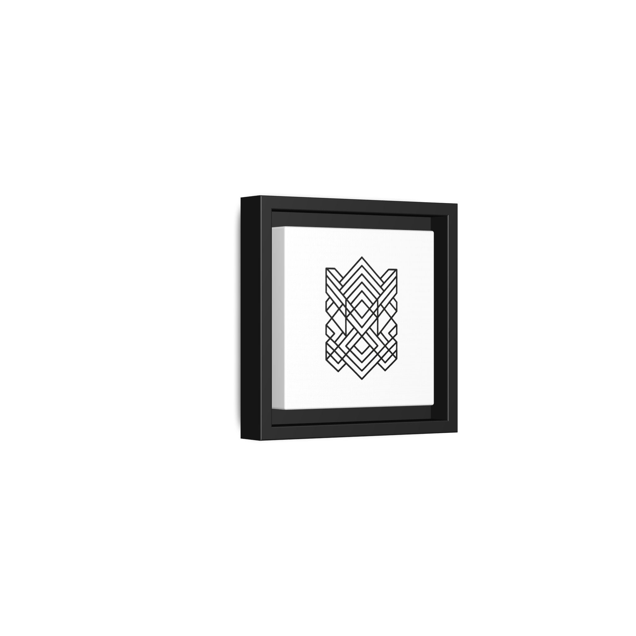 Framed Geometric Art Canvas