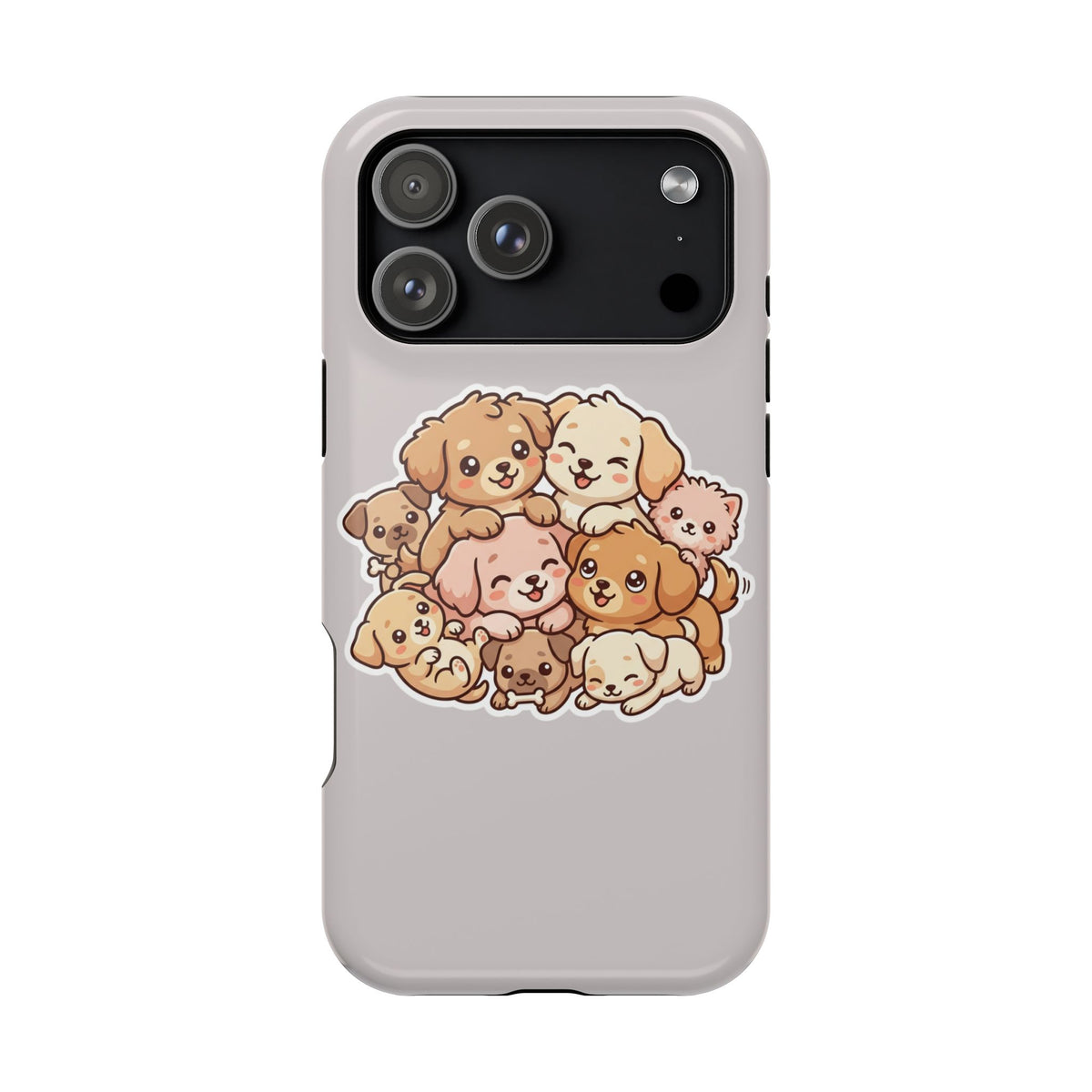 Cute Puppy Pile Magnetic Impact-Resistant Phone Case