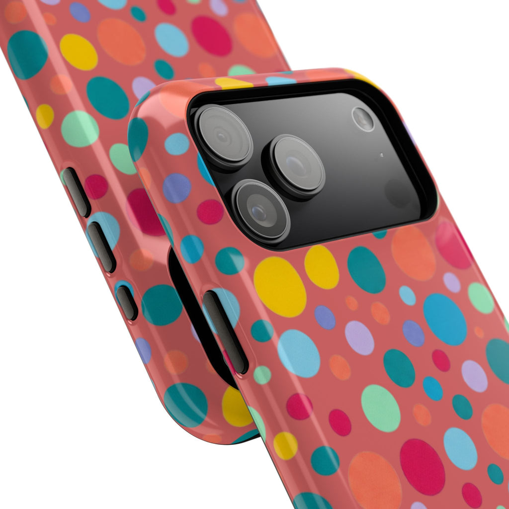 Colorful Polka Dot Magnetic Phone Case — Impact-Resistant, Vibrant Retro Dots