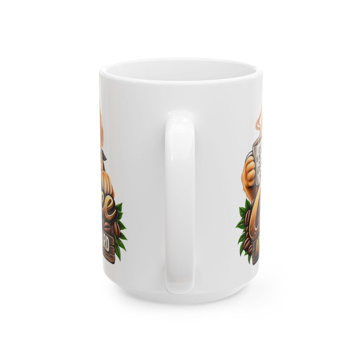 Coffee Dog Mug — "Life Is Better With Coffee" Funny Golden Retriever Coffee Cup, Cute Pet Lover Gift (11oz/15oz)