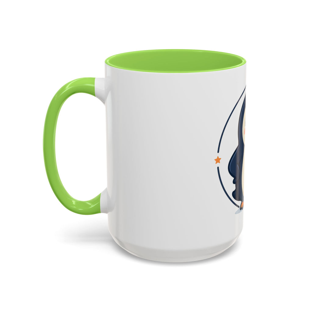 Cute Waving Penguin Mug | 11oz or 15oz Colorful Ceramic