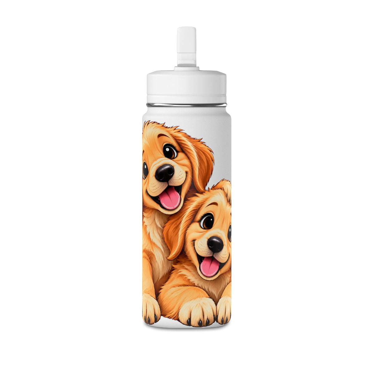 Golden Retriever Puppies Mini Water Bottle