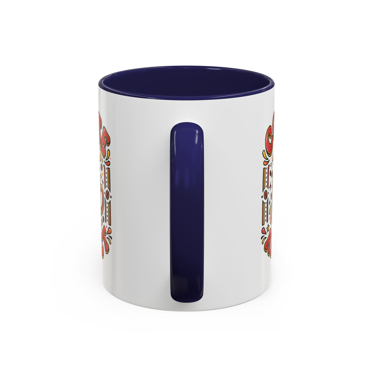 Coffee Addict Accent Mug — "Coffee Power" Retro Coffee Lover Gift (11oz/15oz)