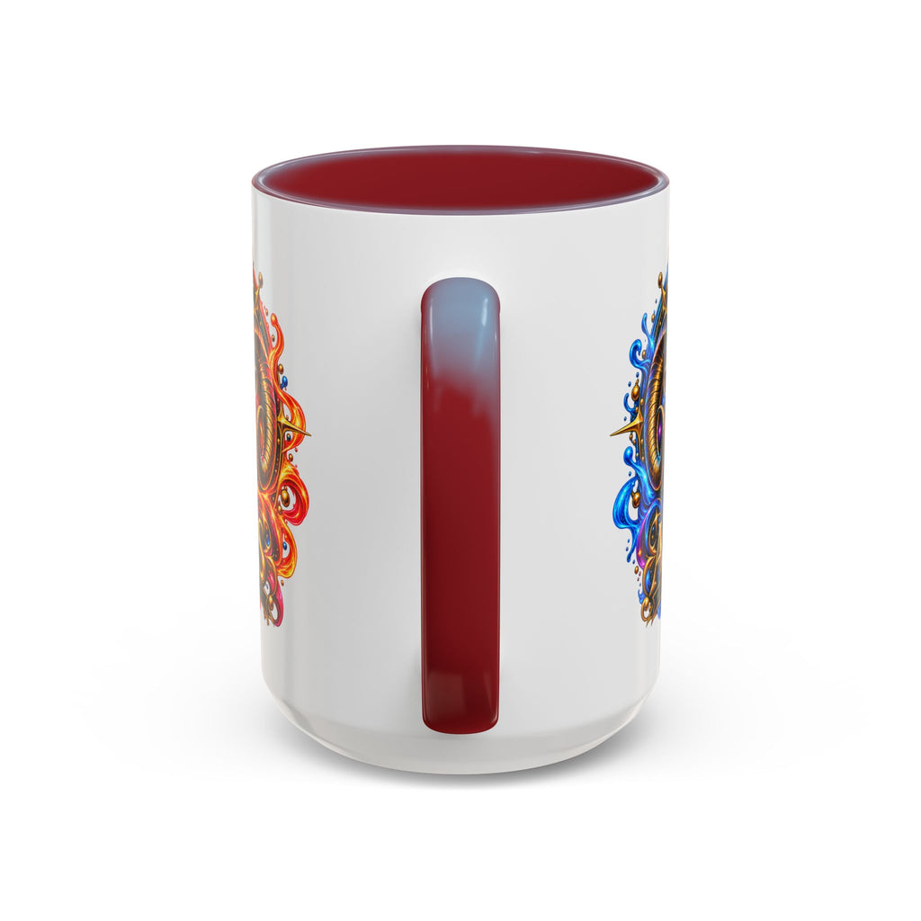 Aries Zodiac Coffee Mug — Colorful Ram Astrology Accent Mug (11/15oz)