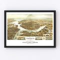 Vintage Map of Norfolk, Virginia 1892
