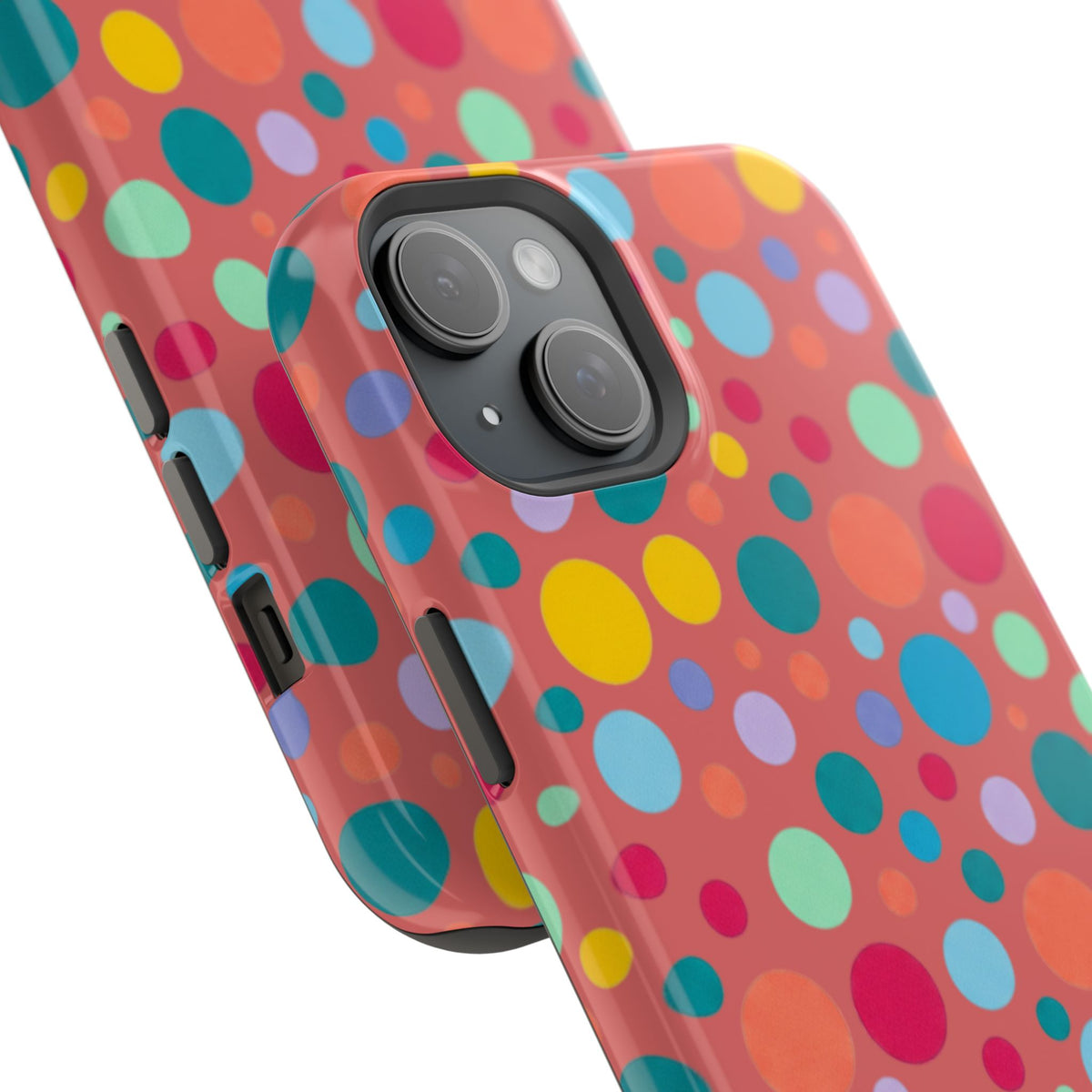 Colorful Polka Dot Magnetic Phone Case — Impact-Resistant, Vibrant Retro Dots