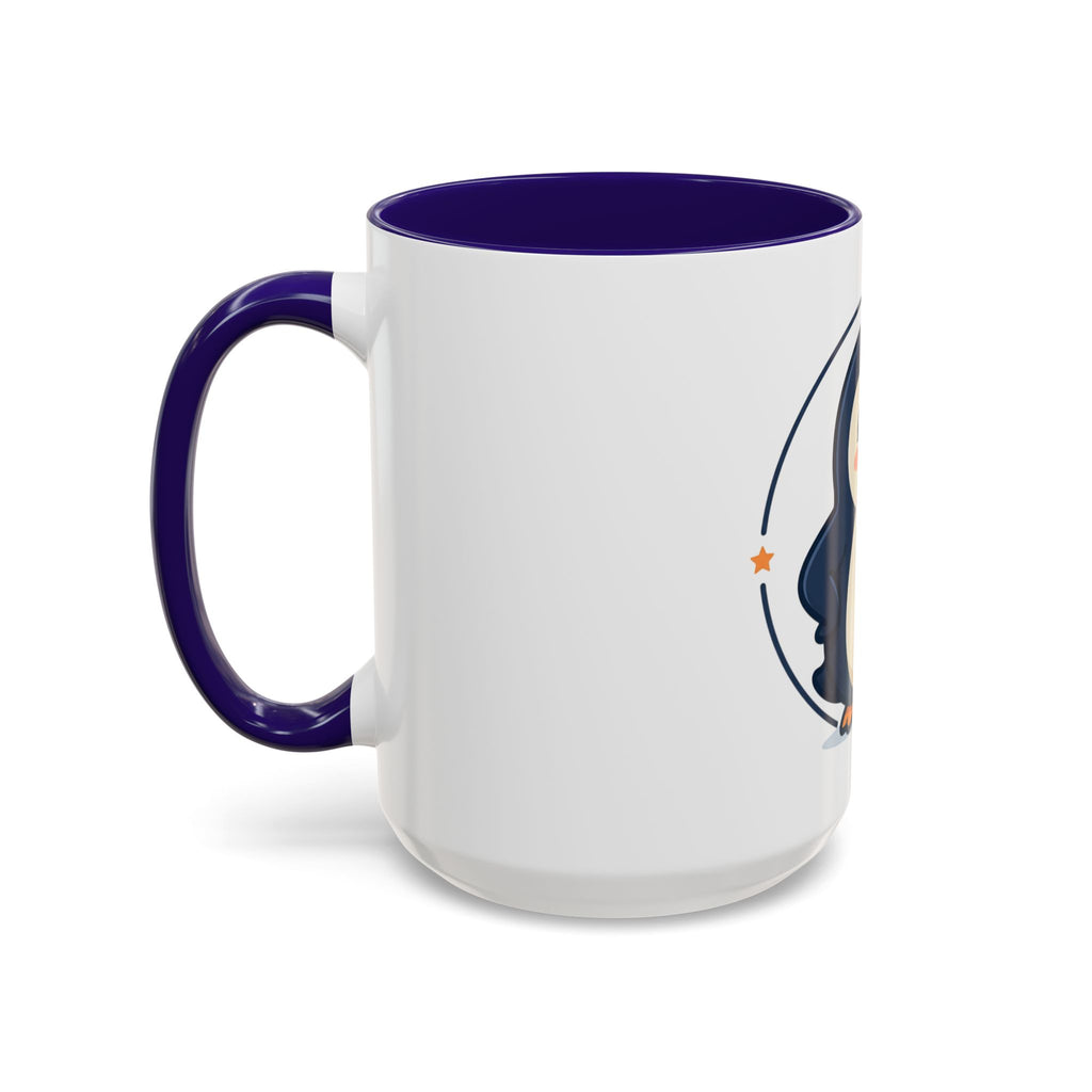 Cute Waving Penguin Mug | 11oz or 15oz Colorful Ceramic