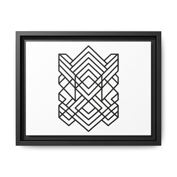 Framed Geometric Art Canvas