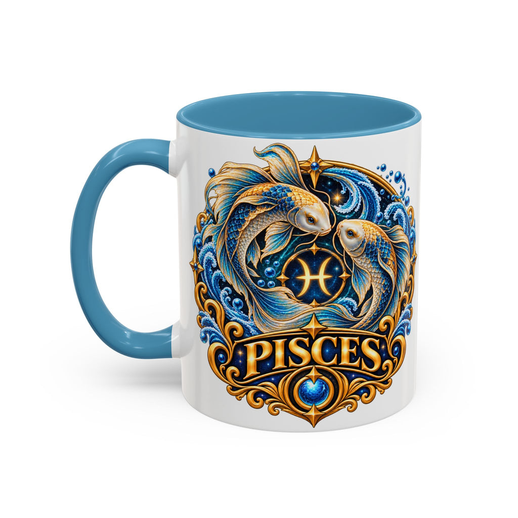 Pisces Zodiac Coffee Mug — Decorative Accent Astrology Mug (11/15oz)
