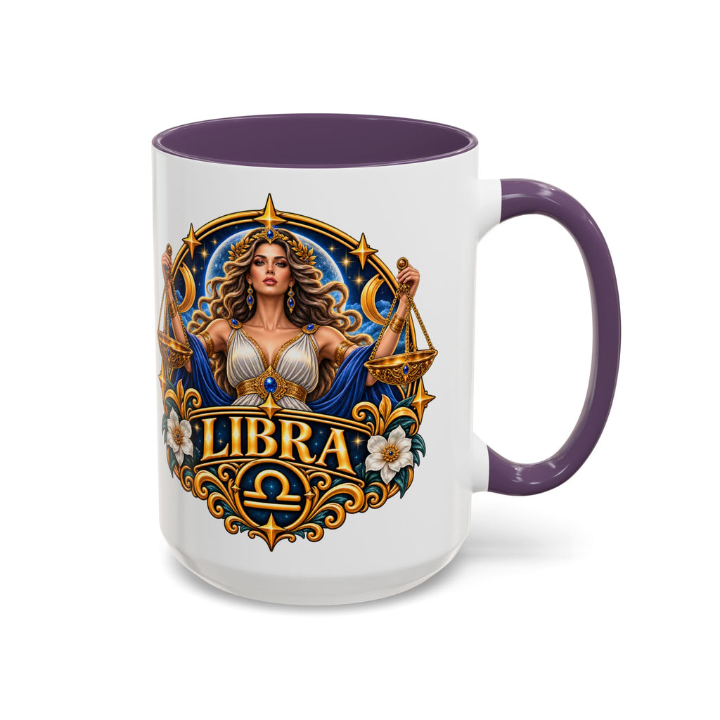Libra Zodiac Coffee Mug – Elegant Horoscope Astrology Gift (11/15oz)