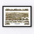 Vintage Map of Cairo, West Virginia 1899