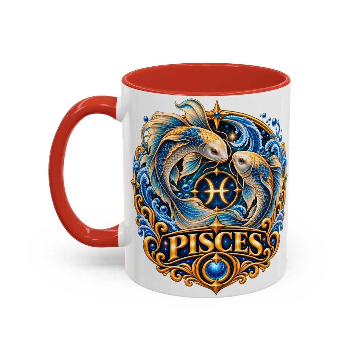 Pisces Zodiac Coffee Mug — Decorative Accent Astrology Mug (11/15oz)