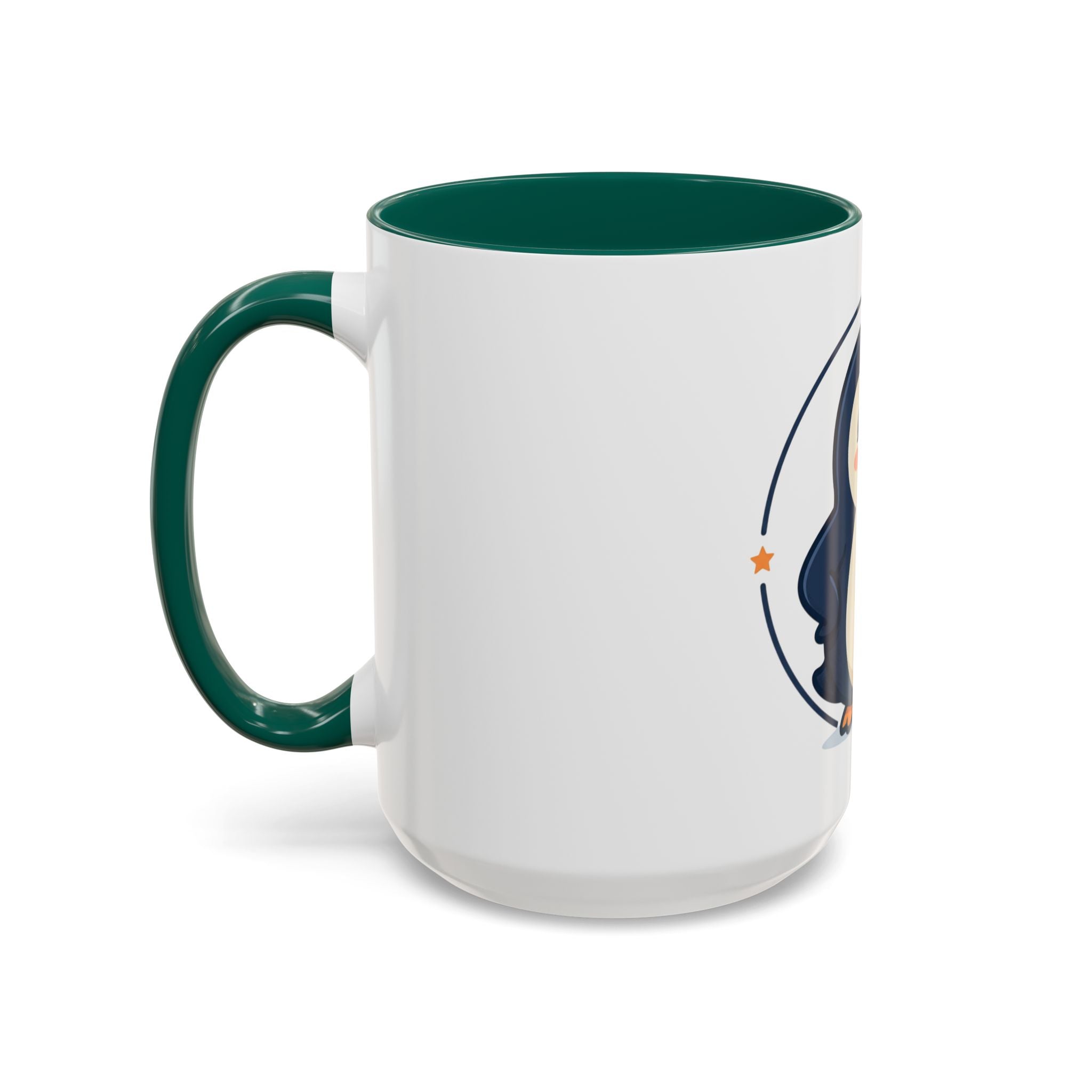 Cute Waving Penguin Mug | 11oz or 15oz Colorful Ceramic