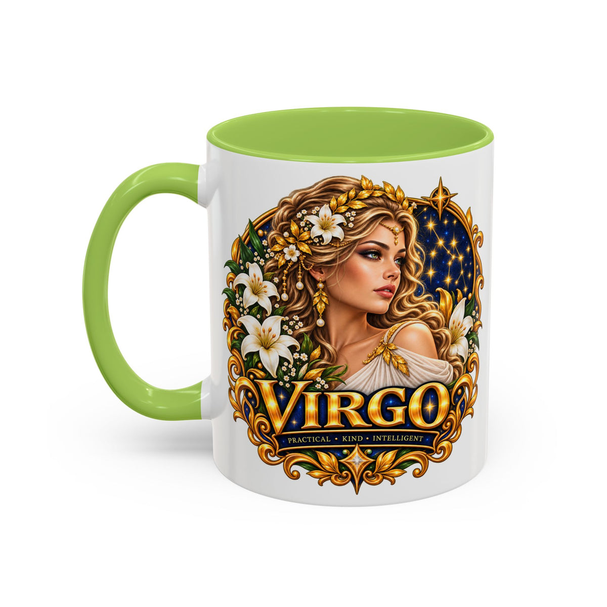 Virgo Zodiac Coffee Mug — Astrology Gift Mug (11/15oz)