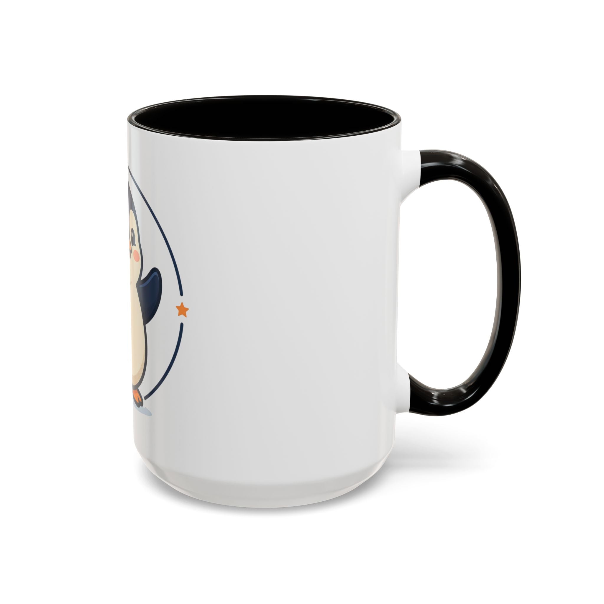 Cute Waving Penguin Mug | 11oz or 15oz Colorful Ceramic