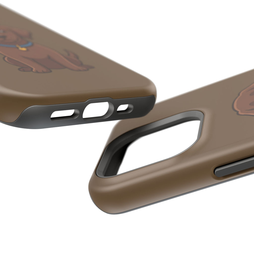 Chocolate Labrador Phone Case — Cute Dog Impact‑Resistant iPhone Cover