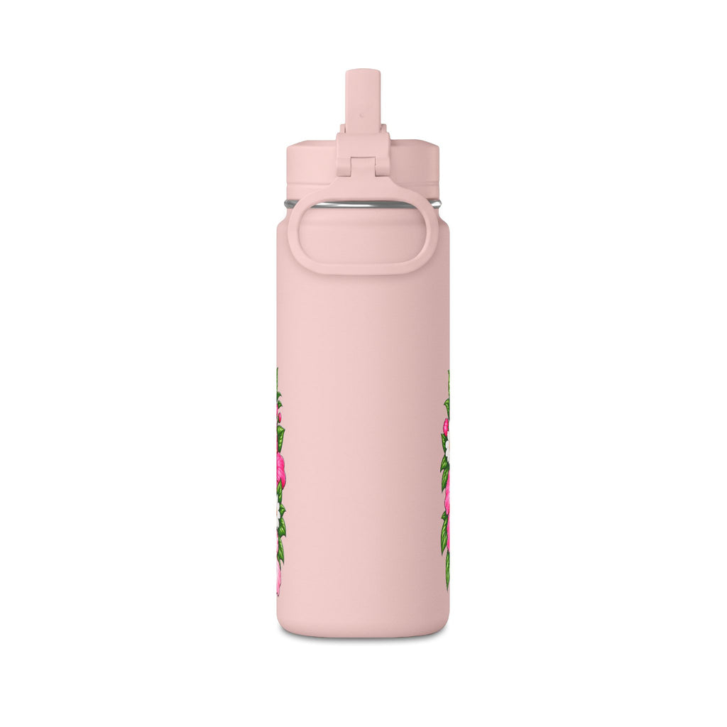 Puppy Floral 20oz Water Bottle
