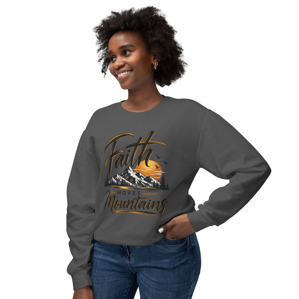 Faith Moves Mountains Crewneck Sweatshirt