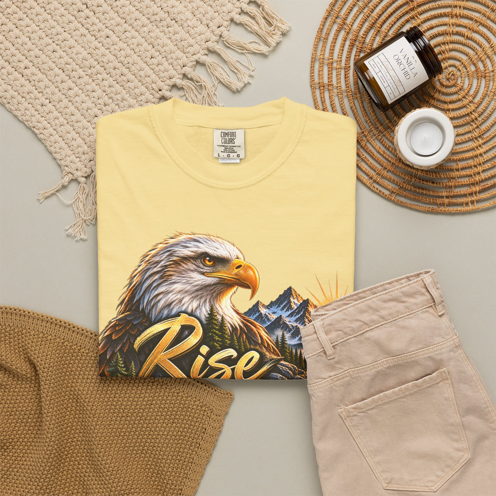 Rise Stronger Every Day Eagle T-Shirt — Motivational Nature Graphic Tee