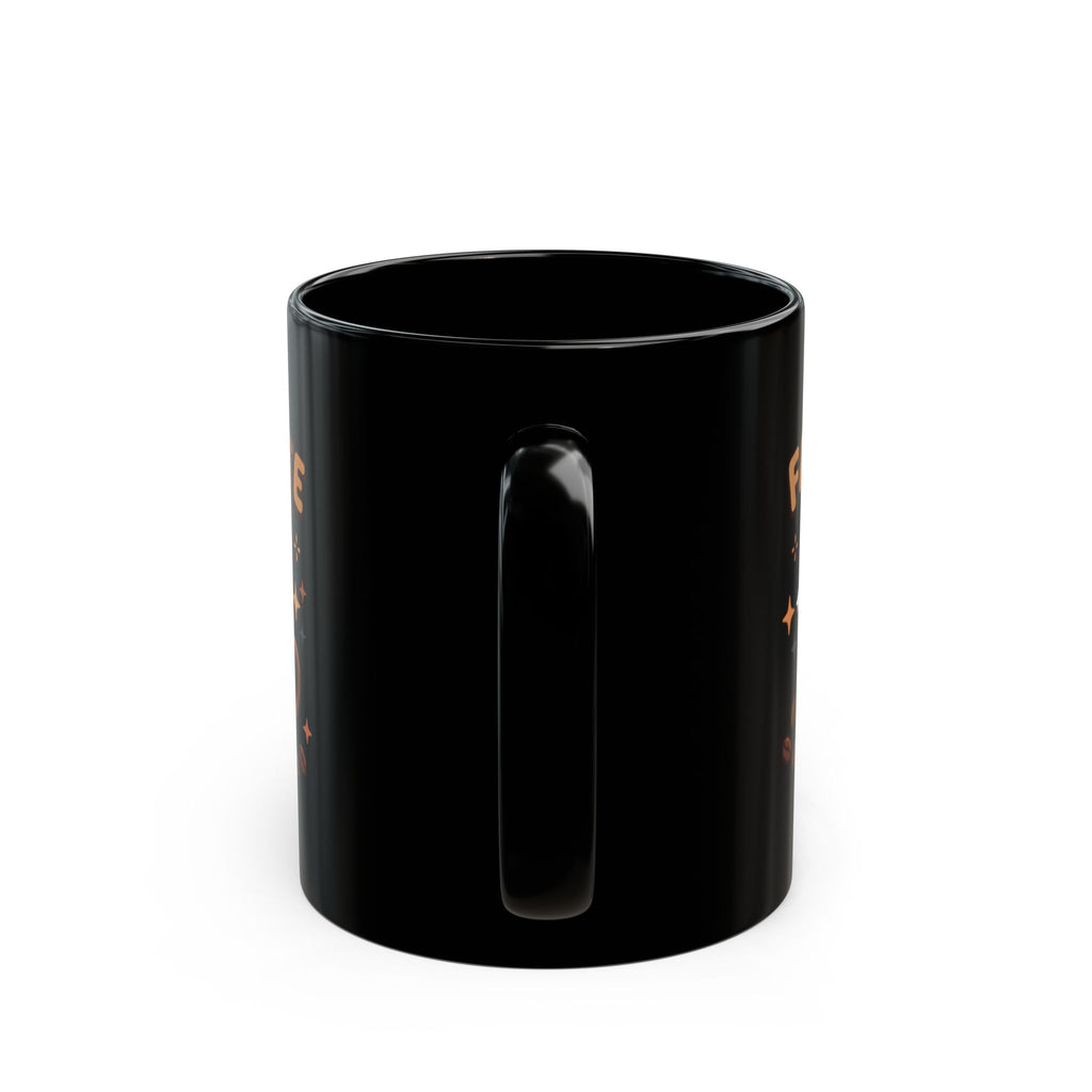 Favorite Mug Black Ceramic Coffee Cup – Cute Heart Coffee Design (11oz/15oz)