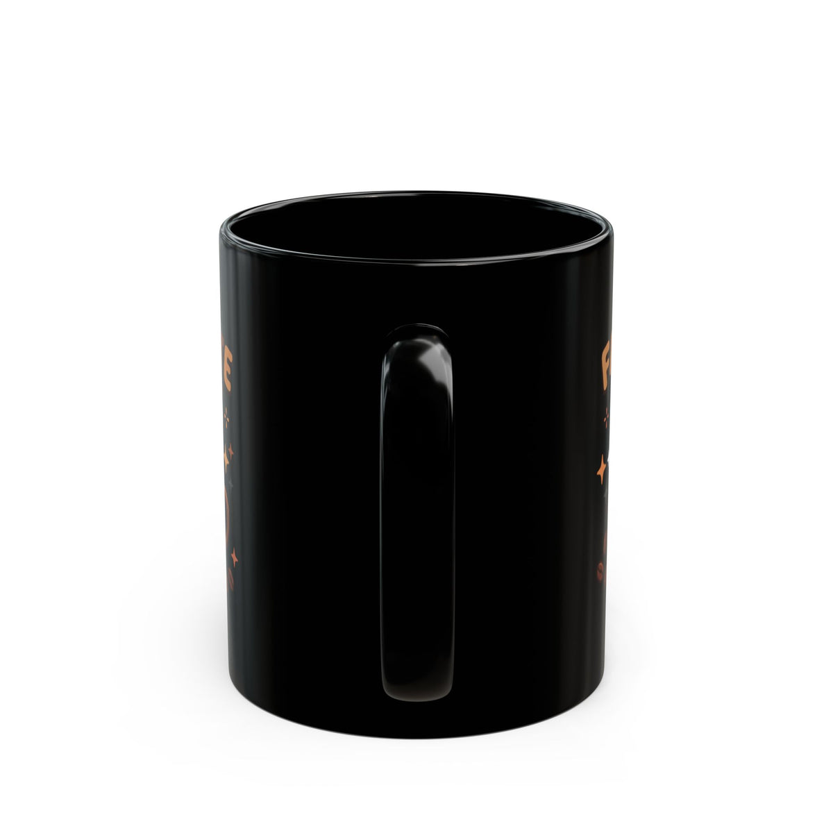 Favorite Mug Black Ceramic Coffee Cup – Cute Heart Coffee Design (11oz/15oz)