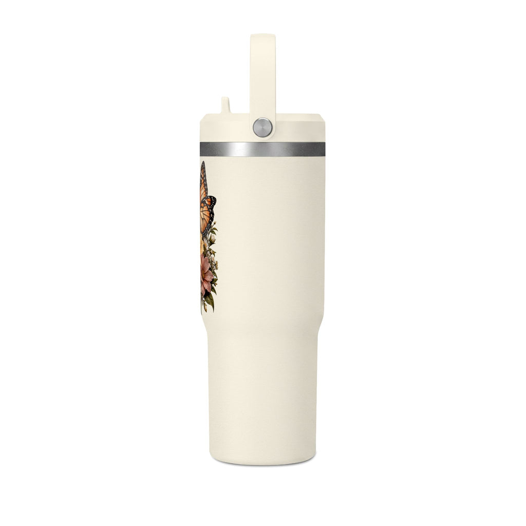 32oz Butterfly and Sunflower Floral Tumbler