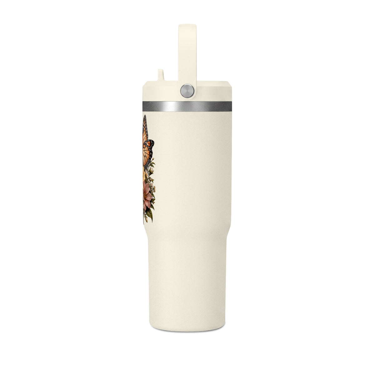 32oz Butterfly and Sunflower Floral Tumbler