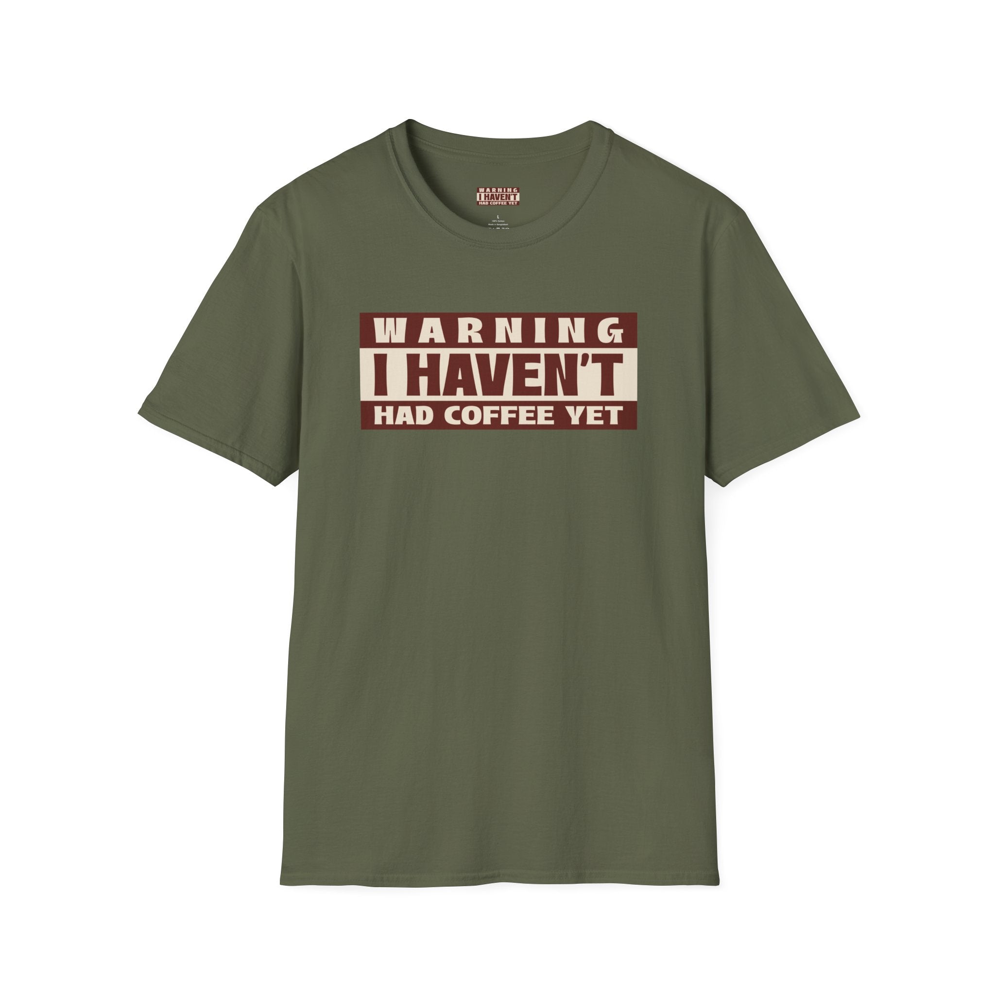 Funny Coffee Warning T-Shirt, Gift for Coffee Lovers, Casual Wear