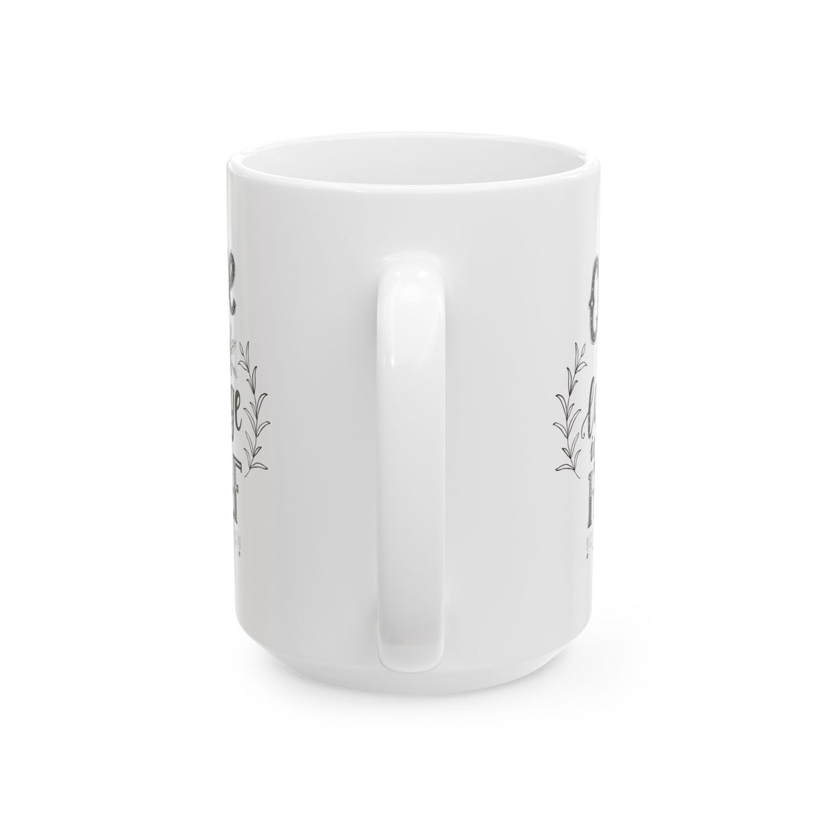 Coffee Mug - "Coffee Is My Language" Ceramic Tea Cup, Funny Morning Gift for Coffee Lovers