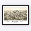 Vintage Map of Pennsboro, West Virginia 1899