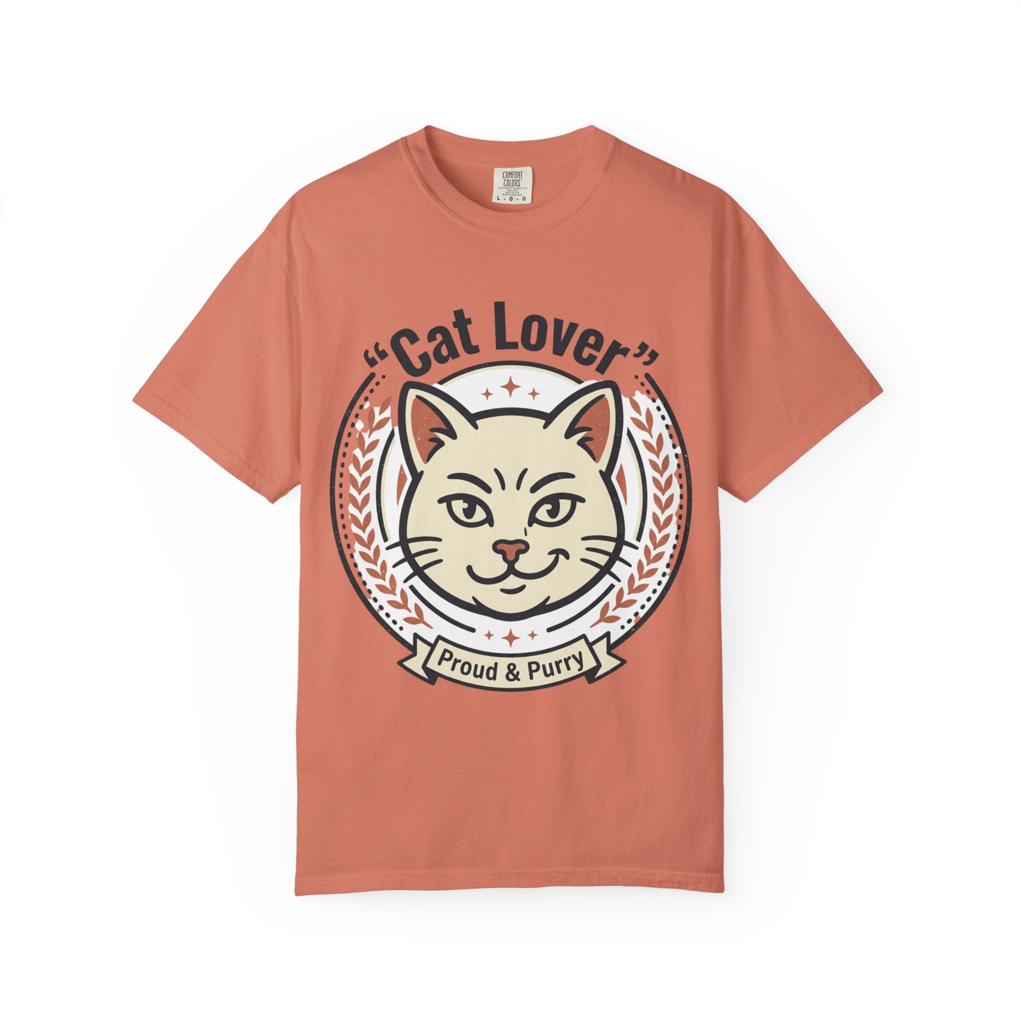 Cat Lover T-Shirt — "Proud & Purry" Retro Cat Graphic Tee