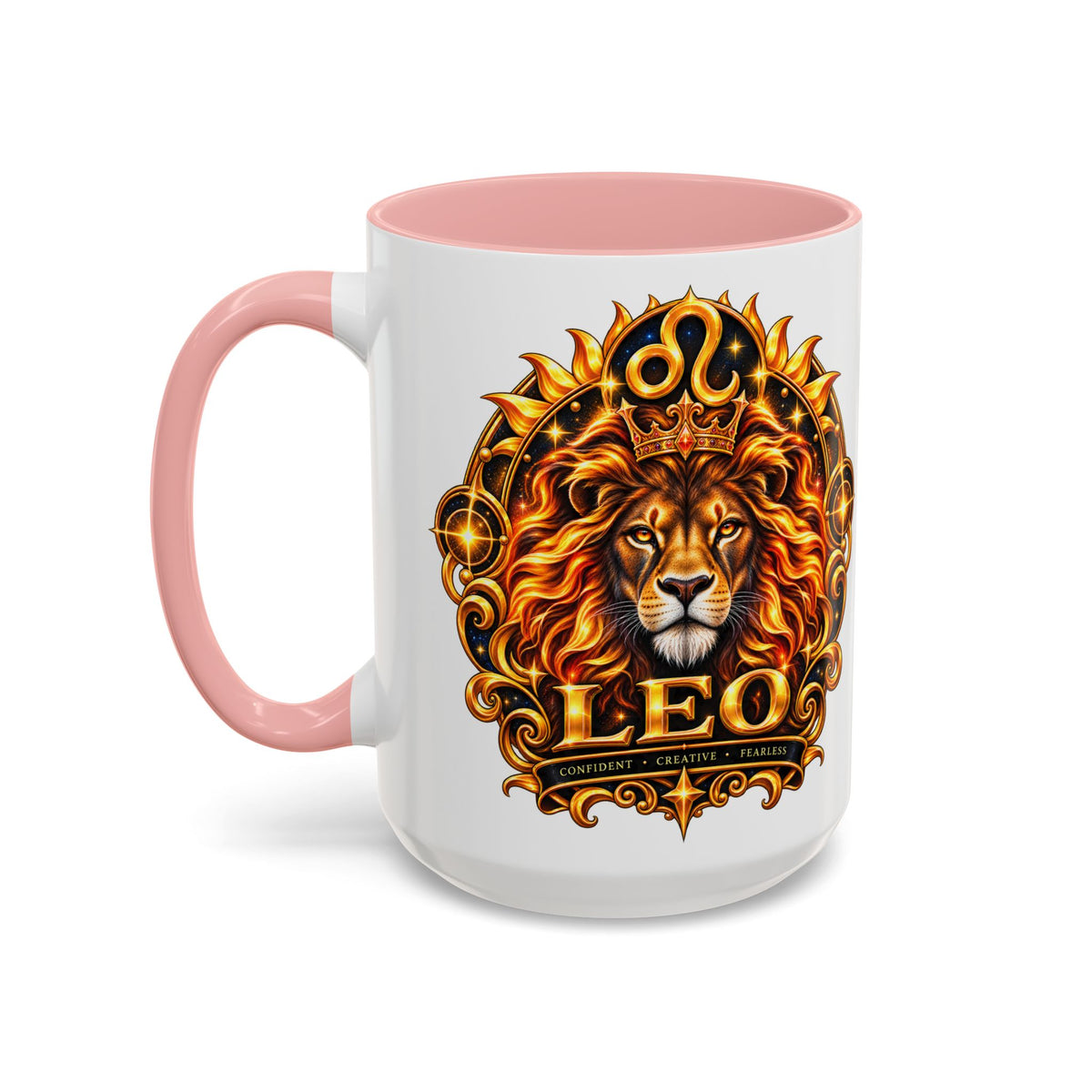 Leo Zodiac Lion Coffee Mug — Astrological Birthday Gift (11/15oz)