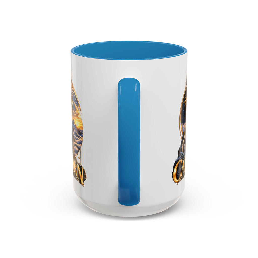 Capricorn Zodiac Coffee Mug — Astrological Goat Accent Mug (11/15oz)