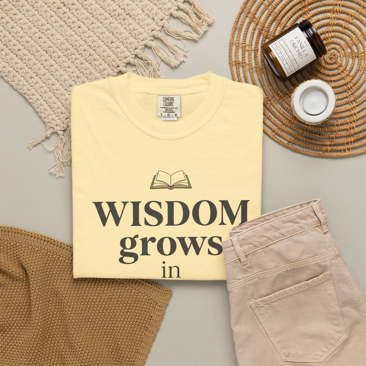 Wisdom Grows in Stillness T-Shirt