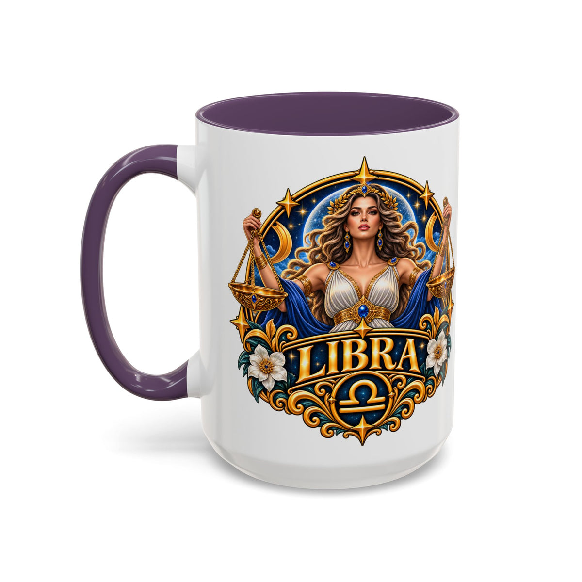 Libra Zodiac Coffee Mug – Elegant Horoscope Astrology Gift (11/15oz)