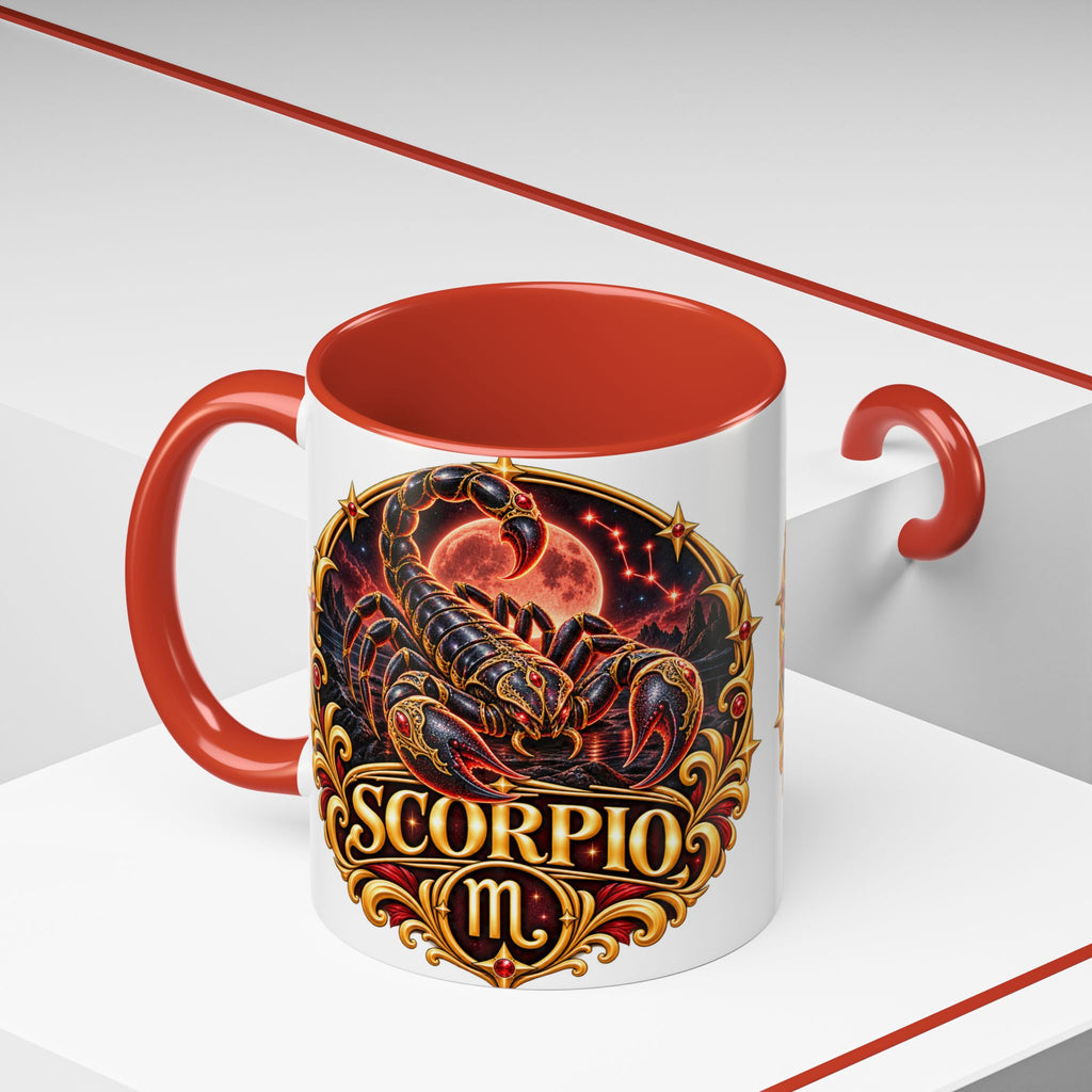 Scorpio Zodiac Coffee Mug — Bold Scorpion Astrology Design (11/15oz)