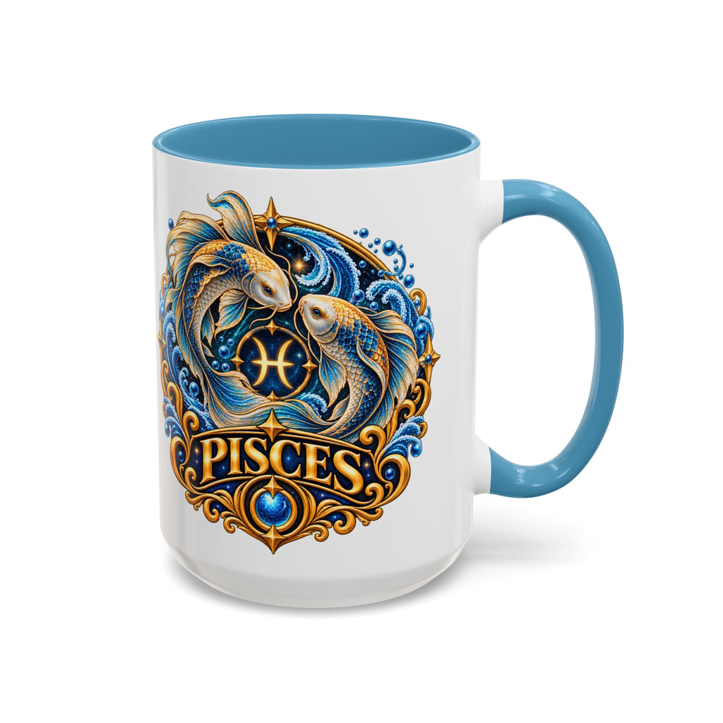 Pisces Zodiac Coffee Mug — Decorative Accent Astrology Mug (11/15oz)