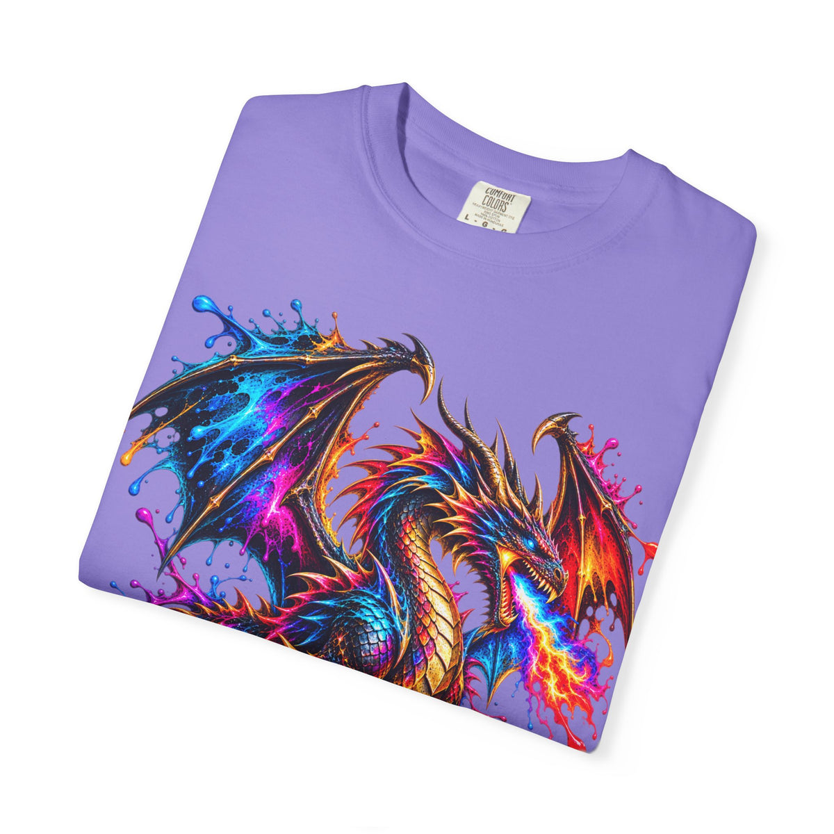 Vibrant Watercolor Dragon T-Shirt