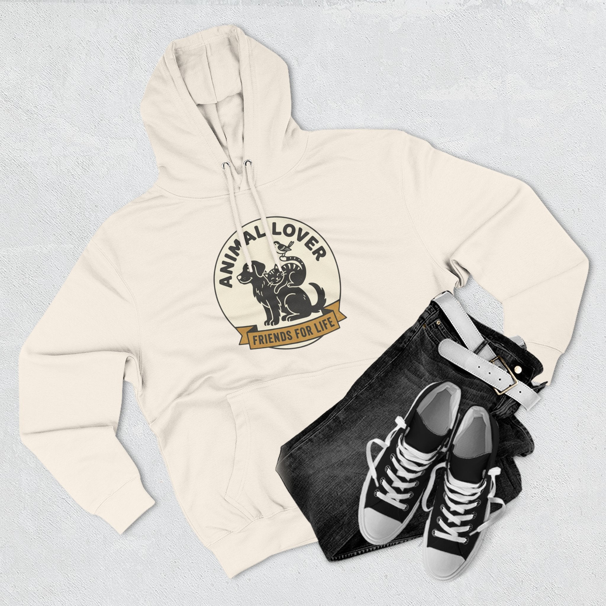 Animal Lover Hoodie – Friends For Life Graphic Pullover