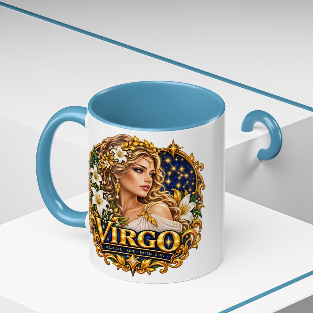 Virgo Zodiac Coffee Mug — Astrology Gift Mug (11/15oz)