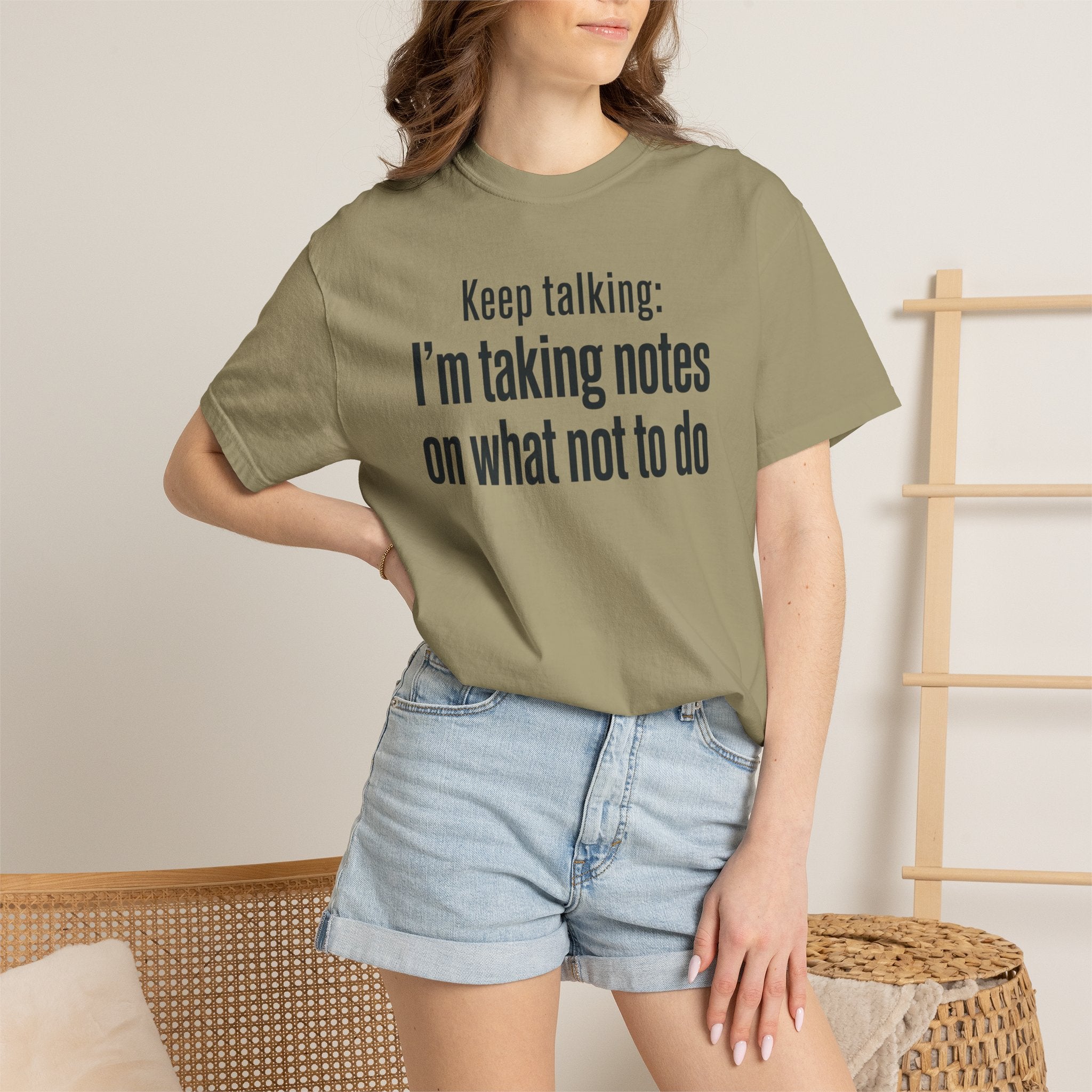 Taking Notes on What Not to Do T-Shirt