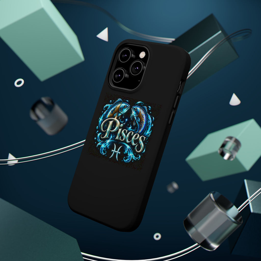 Pisces Magnetic Impact-Resistant Phone Case — Zodiac Fish Astrology Design