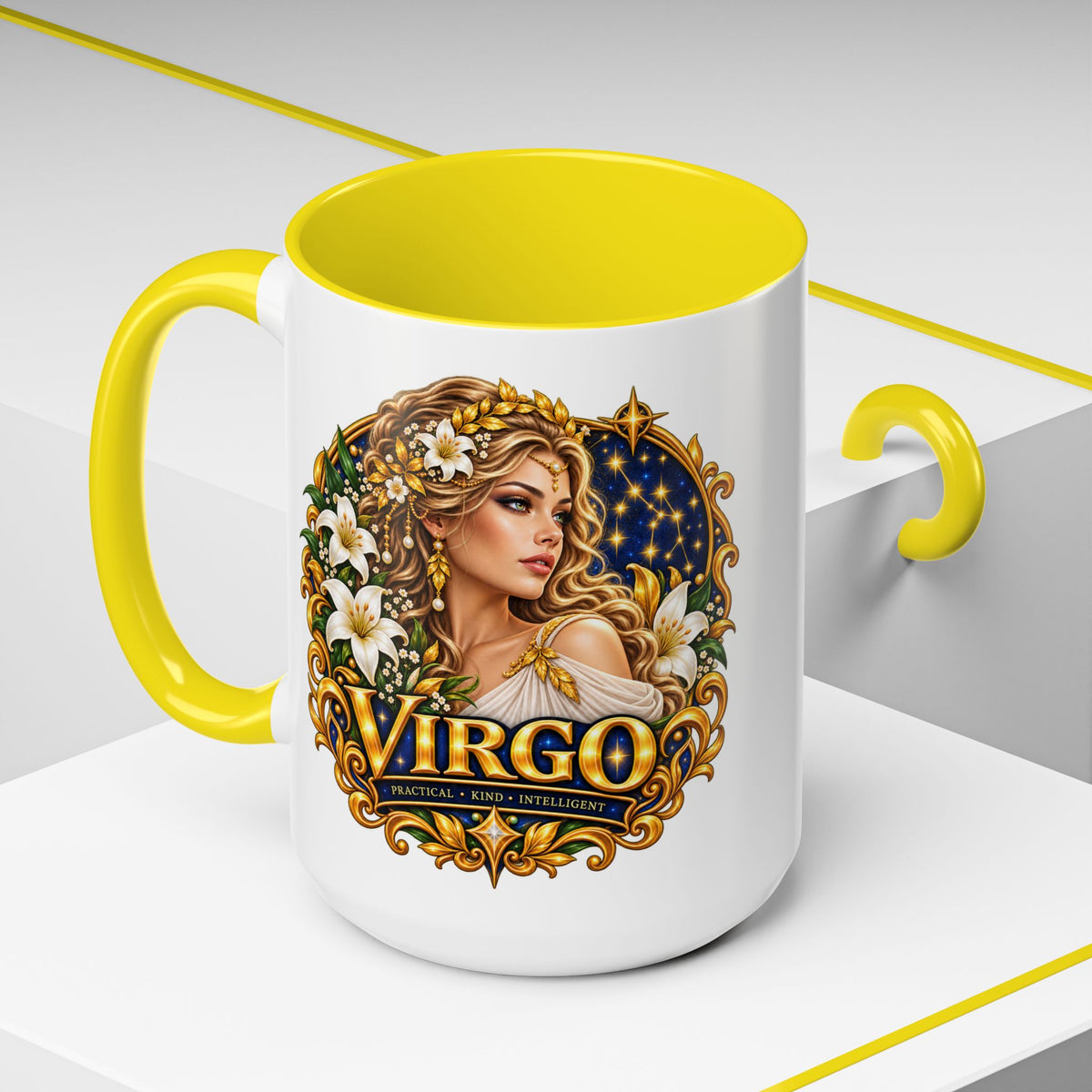 Virgo Zodiac Coffee Mug — Astrology Gift Mug (11/15oz)