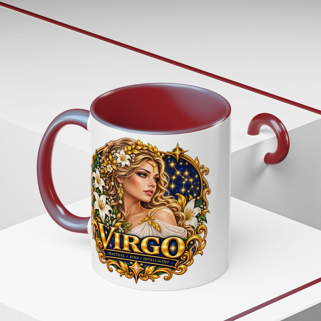 Virgo Zodiac Coffee Mug — Astrology Gift Mug (11/15oz)
