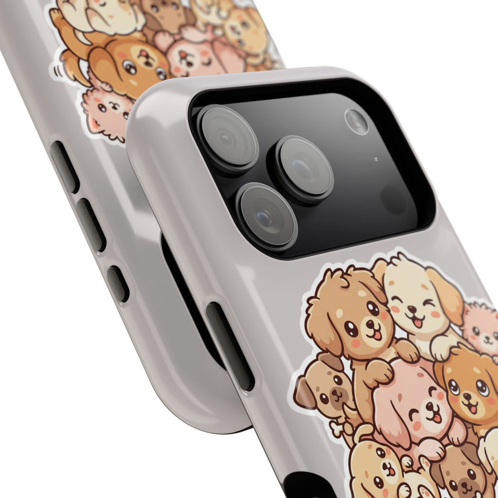 Cute Puppy Pile Magnetic Impact-Resistant Phone Case