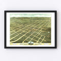 Vintage Map of Bowling Green, Kentucky 1871