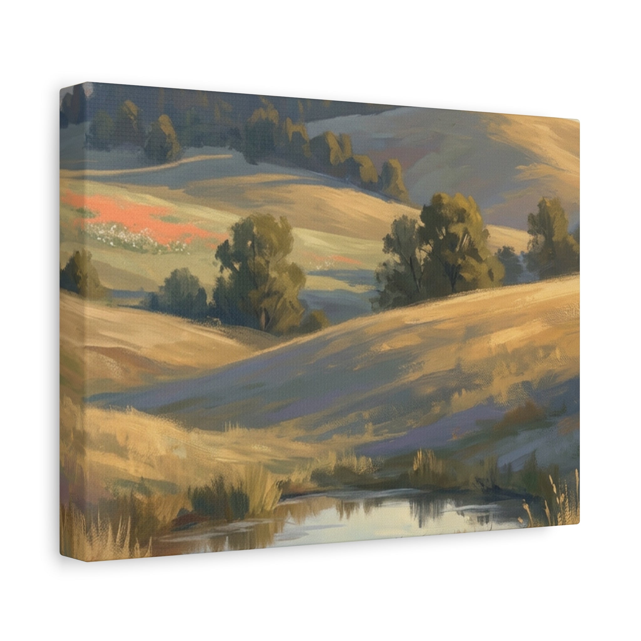 Coastal Cliff Canvas Wall Art — Lone Pine Seascape Matte Stretched Print